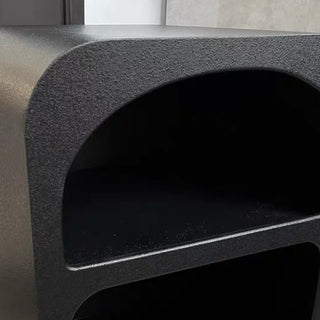 Black Arch Dome Two-Tier Storage Rack Side Table Shelf