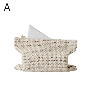 Tweed Simple Tissue Case Cover Hanging Type