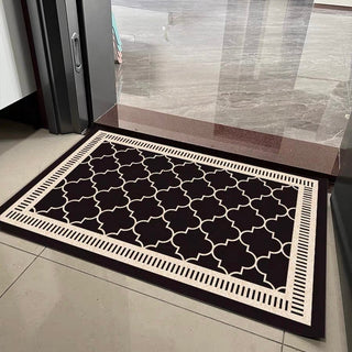 Geometric pattern Monotone entrance mat 50x80 Mud removal