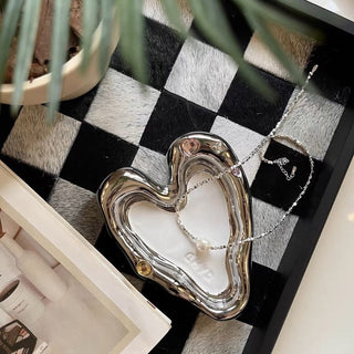 Heart-shaped Chubby Plate  Accessory Tray