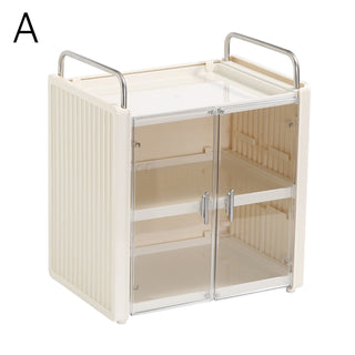 Large Capacity Clear Cream Cosmetic Box  Makeup Box Drawer