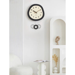 Monochrome Nuance Clock Pendulum Clock Wall Clock