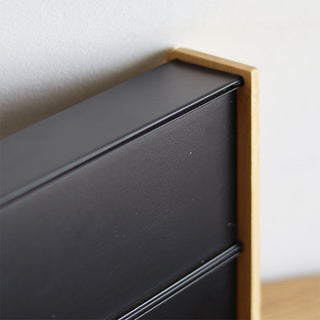 Bamboo Handle Storage Tray Set of 2