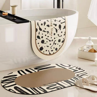 Modern Art Pattern Bath Mat 50x80cm  Quick Drying