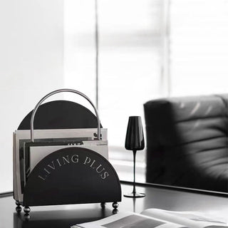 Portable Lettering Design Magazine Rack Storage