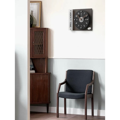 Record-style art design clockin  wall clock