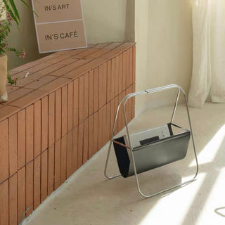 Foldable Faux Leather Magazine Rack Storage