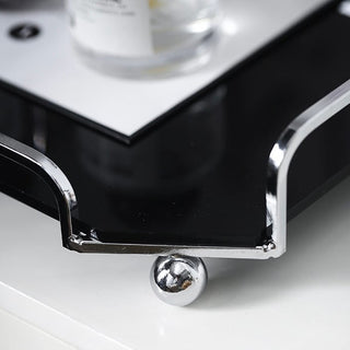 Silver frame acrylic trayin  for small items.