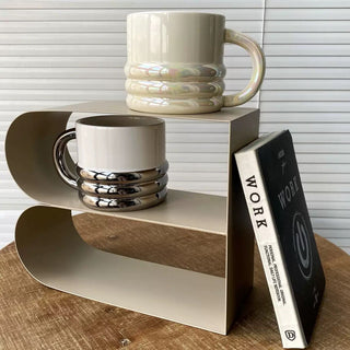 Arched Iron Two-Tier Display Rack  Storage