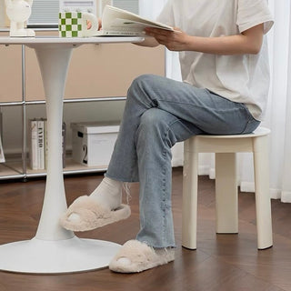 Color Round Side Table Stool   in   Chair