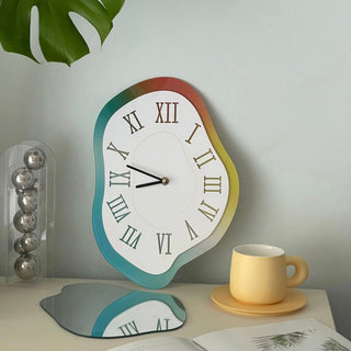 Irregular Wave Acrylic Clock  Wall Clock
