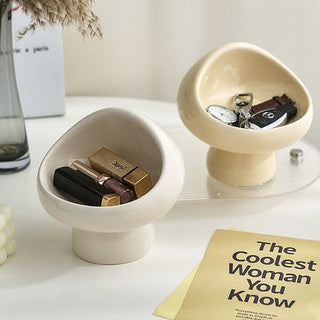 Mushroom-shaped Ceramic Tray Storage Trayin