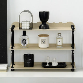 Iron Wave Three-Tier Storage Display Rack