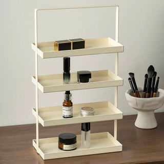 Iron Rectangular Four-Tier Trayin  Storage Rack