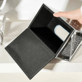 Luxury Glitter Mirror Tissue Case Mirror Silver
