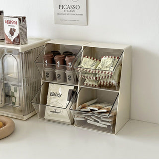 Tabletop Divider Slanted Storage Box Tea Bags