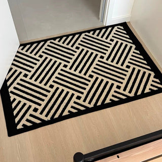 Braided pattern Door mat entrance mat 2 sizes: 50x80cm and 60x90cm