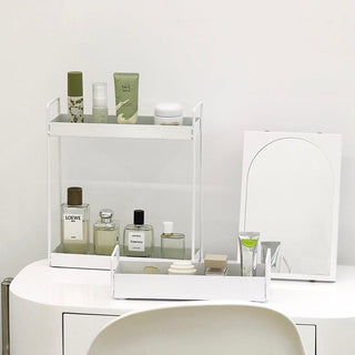 Iron Frame Slim Tier Tray Rack   Cosmetic Storage