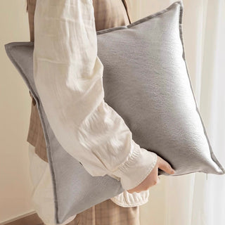 Rich Faux Leather Monotone Cushion Cover  45 x 45 cm