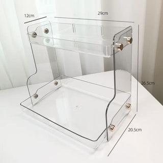 Acrylic Two-Tier Lightweight Cosmetic Storage Rack