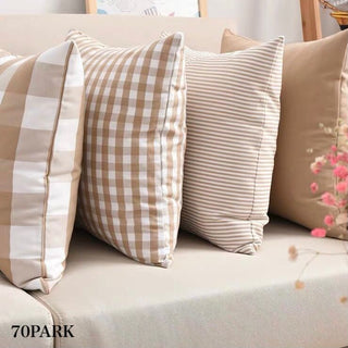 Checkered & Striped Cushion Covers  12 Types