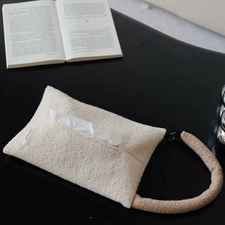 Hanging Fluffy Boa Tissue Case   Car Wall Mountable