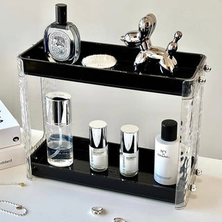 Lightweight Clear Tier Cosmetic Storage Rack