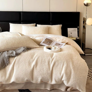 Fluffy Flannel Winter Duvet Cover Set  Bed Cover Bedding Cover