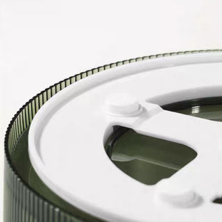 Striped Pattern 360 Degree Rotating Cosmetic Storage Tray
