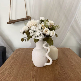 Wave Handle Flower Vase