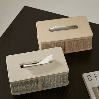 Modern Design Leather Tissue Case