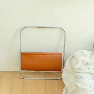 Foldable Faux Leather Magazine Rack Storage