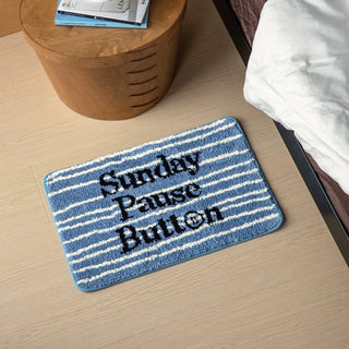 Kickboard Dog Message Entrance Mat  40x60cm Dachshund Rug Washable