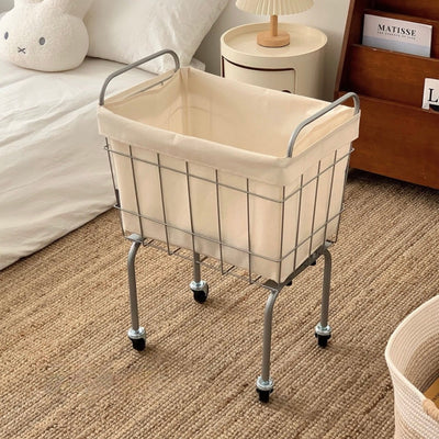 Laundry Basket Cart with Casters Tall Type Laundry Hamper Storage