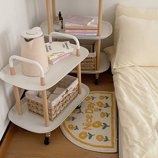 Castered Side Table Two-Tier Rack Wagon