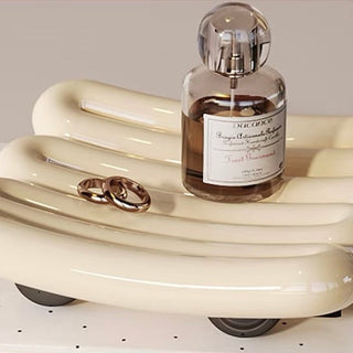 Unique Design Ceramic Chubby Tray  Storage
