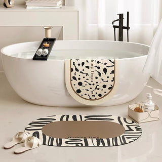 Modern Art Pattern Bath Mat 50x80cm  Quick Drying