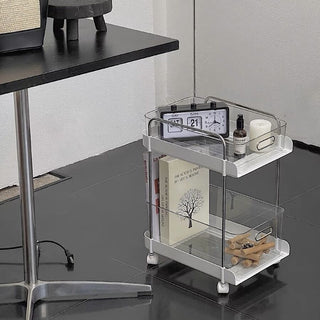 Clear Tier Storage Rack with Casters