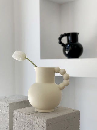 Pokopoko Ceramic Flower Vase with Handle