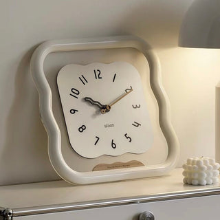 LED Lighted Wave Clear Clock  Wall Clock