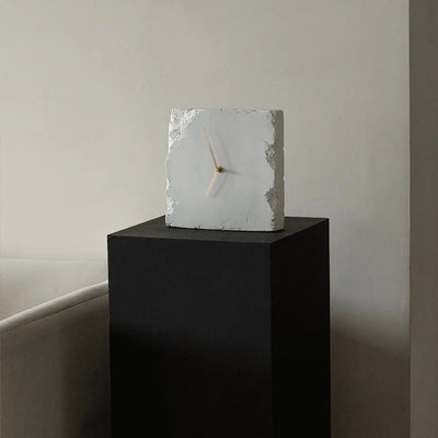 Square Block Clock   Table Clock Wall Clock  Silent