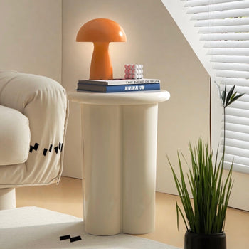 Storage included Compact Colorful Round Side Table  Stool Chair