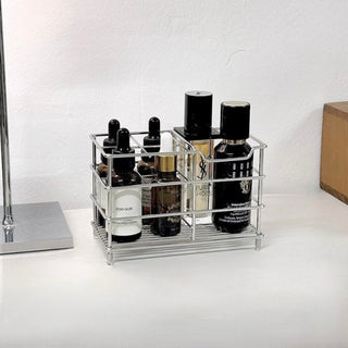 Stainless steel silver multi-purpose stand pen holder brush stand storage