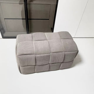 Bench-style woven stoolin  ottoman 38cm high