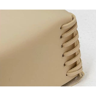 Side Stitch Faux Leather Tissue Case