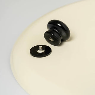 Legged Monotone Large Iron Round Tray  Cosmetic Storage