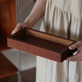 Stainless steel wood drawer storage display rack