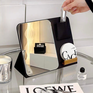 Multifunctional Folding Mirror Smartphone Stand