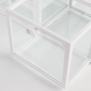 Sold Individually Clear White Cosmetic Storage Box