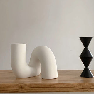 Twist Ceramic Flower Vase Flower Vase Object